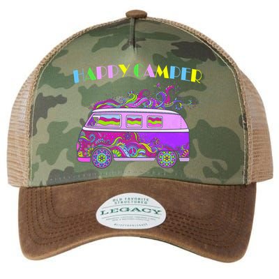 Happy Camper Hippie Van Legacy Tie Dye Trucker Hat
