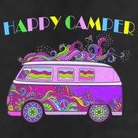 Happy Camper Hippie Van Cool Comfort Performance Bucket Hat