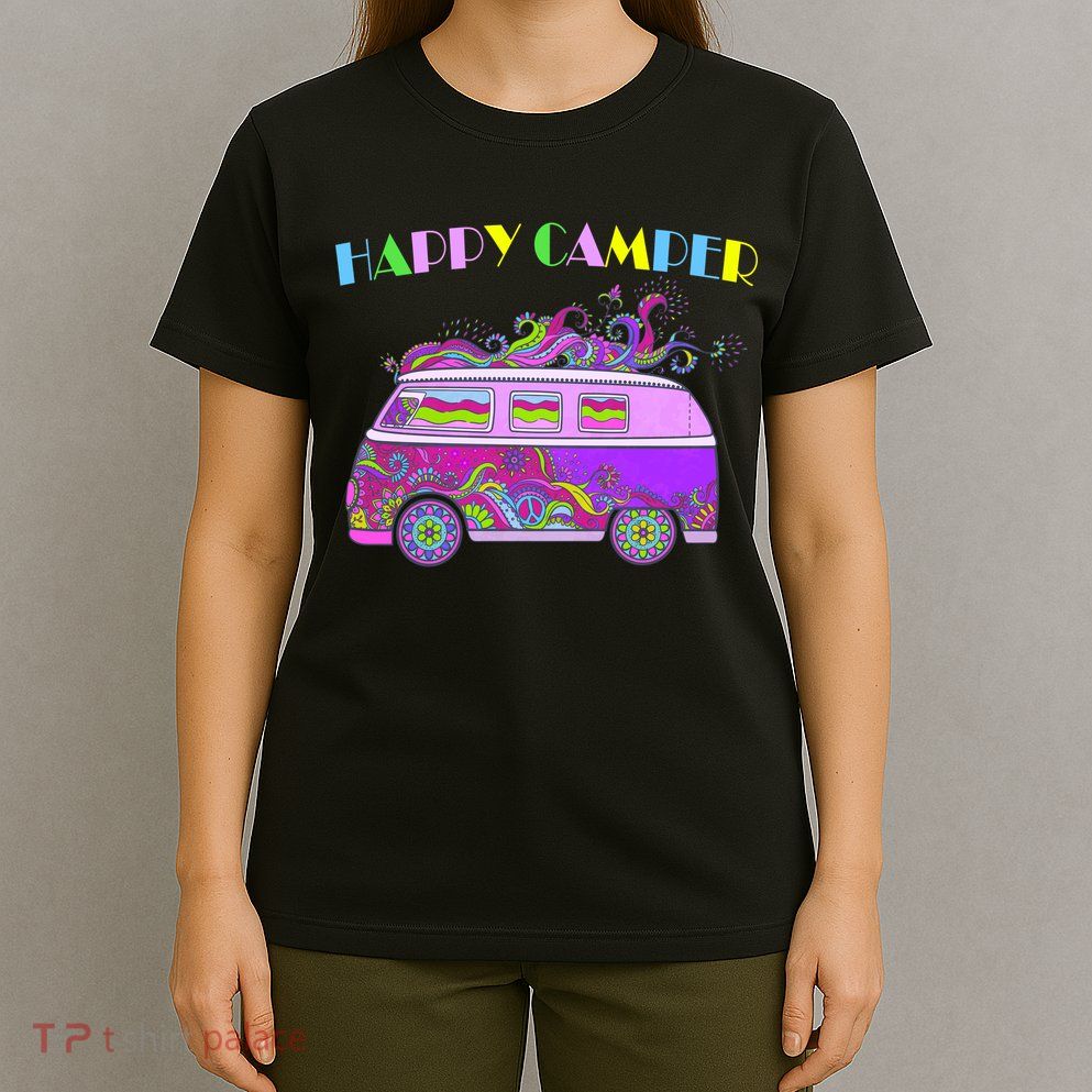 Happy Camper Hippie Van T-Shirt