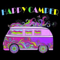 Happy Camper Hippie Van Sustainable Bucket Hat