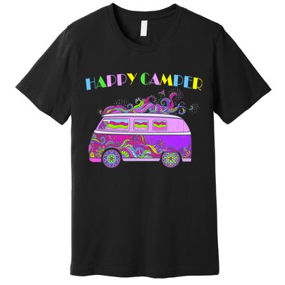 Happy Camper Hippie Van Premium T-Shirt