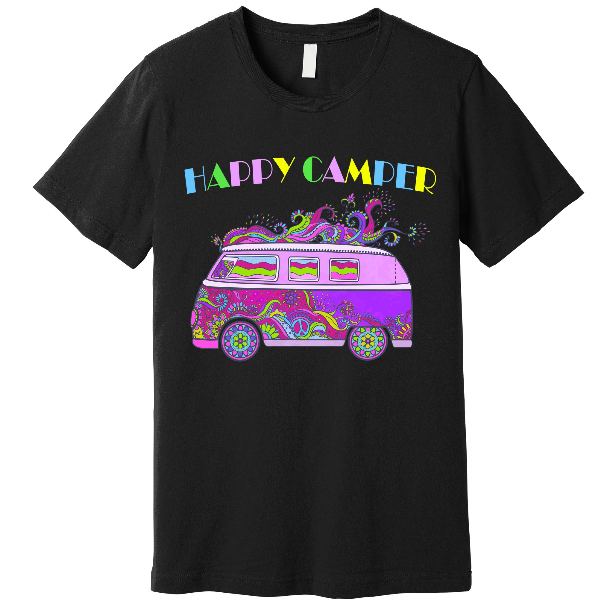 Happy Camper Hippie Van Premium T-Shirt