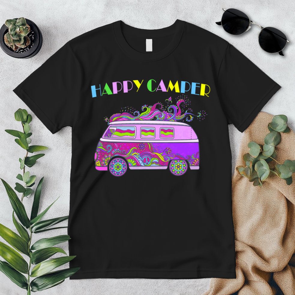 Happy Camper Hippie Van Premium T-Shirt