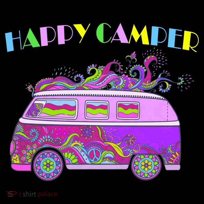 Happy Camper Hippie Van Baby Bodysuit