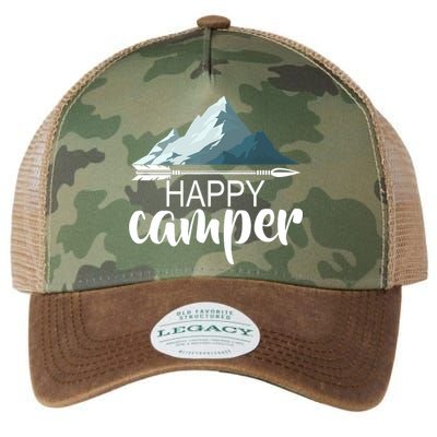 Happy Camper In The Mountains Legacy Tie Dye Trucker Hat