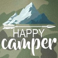 Happy Camper In The Mountains Legacy Tie Dye Trucker Hat