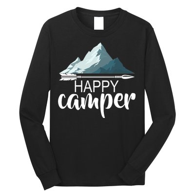 Happy Camper In The Mountains Long Sleeve Shirt