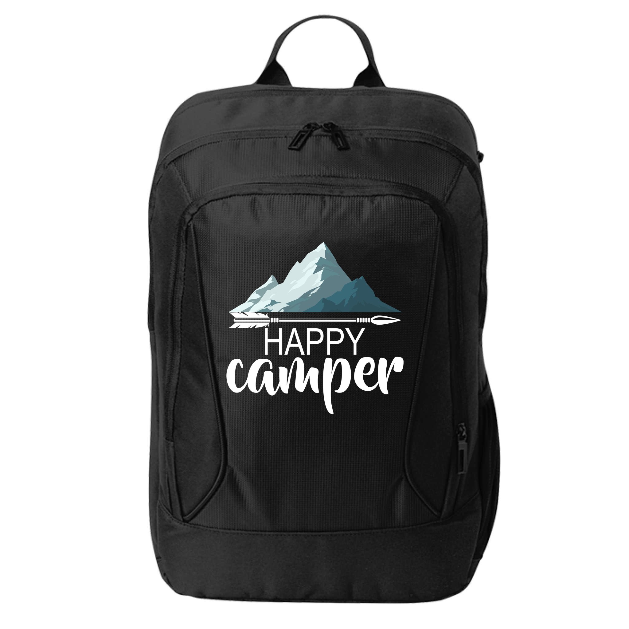 Happy Camper In The Mountains City Backpack