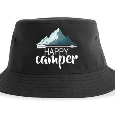 Happy Camper In The Mountains Sustainable Bucket Hat