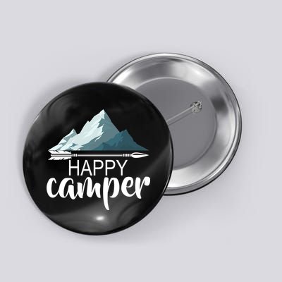 Happy Camper In The Mountains Button