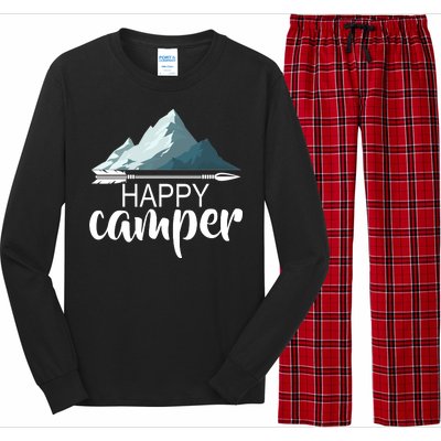 Happy Camper In The Mountains Long Sleeve Pajama Set