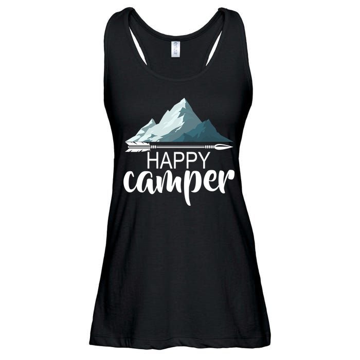 Happy Camper In The Mountains Ladies Essential Flowy Tank