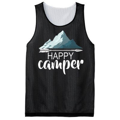 Happy Camper In The Mountains Mesh Reversible Basketball Jersey Tank