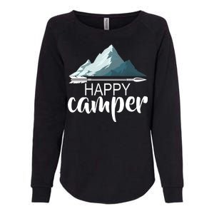 Happy Camper In The Mountains Womens California Wash Sweatshirt