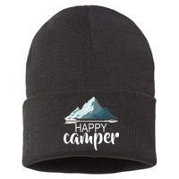 Happy Camper In The Mountains Sustainable Knit Beanie