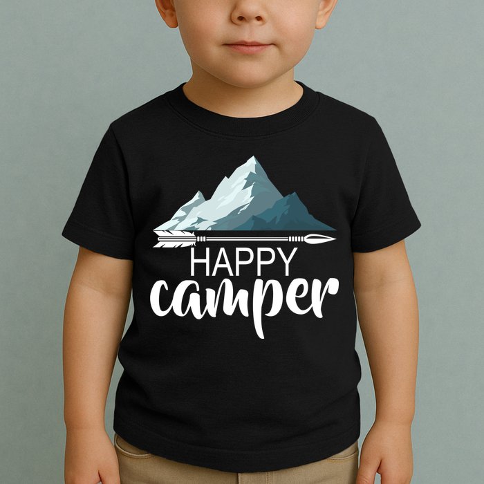 Happy Camper In The Mountains Toddler T-Shirt
