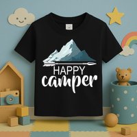 Happy Camper In The Mountains Toddler T-Shirt