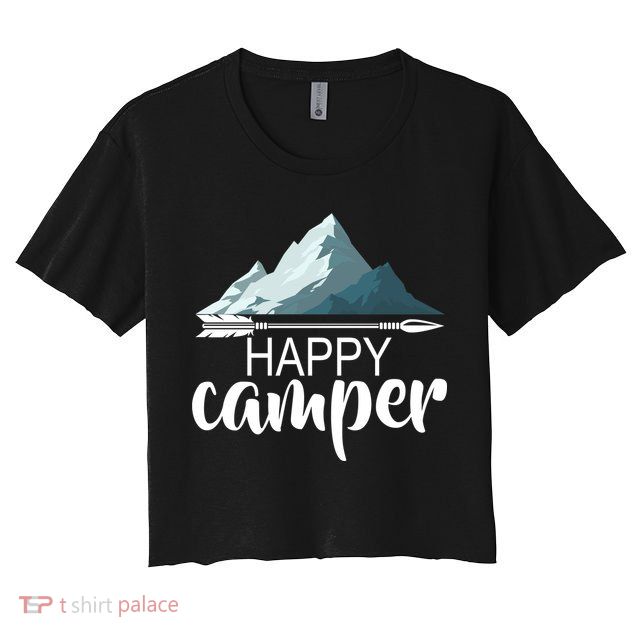 Happy Camper In The Mountains Crop Top