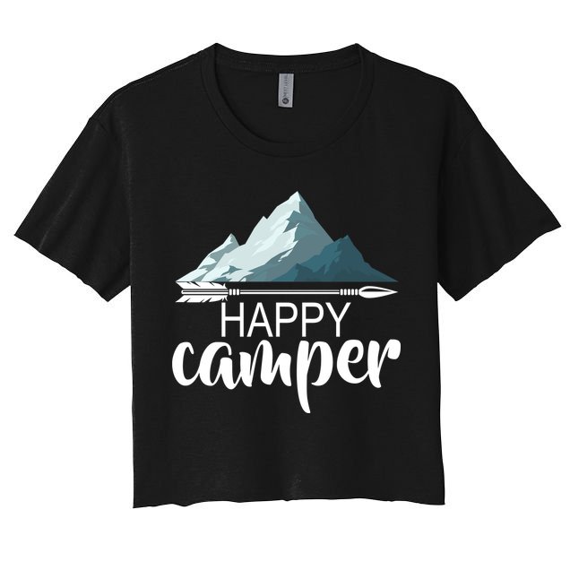 Happy Camper In The Mountains Crop Top