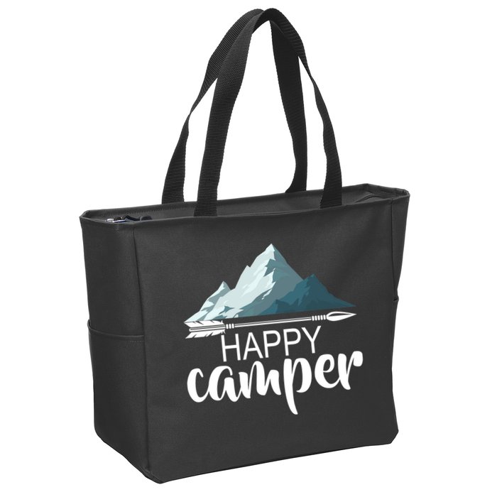 Happy Camper In The Mountains Zip Tote Bag