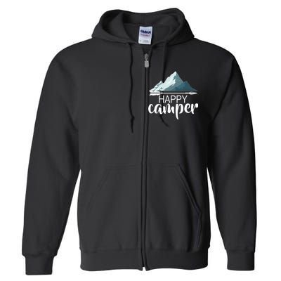 Happy Camper In The Mountains Full Zip Hoodie