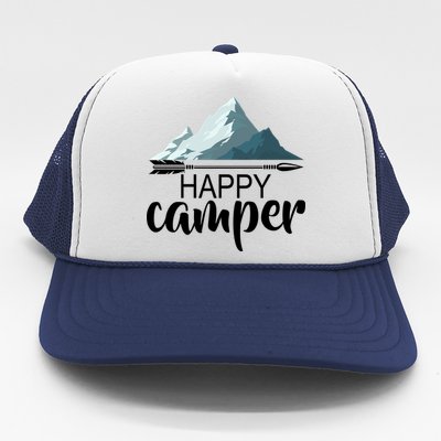 Happy Camper In The Mountains Trucker Hat