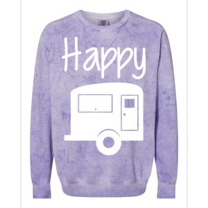 Happy Camper RV Camping Colorblast Crewneck Sweatshirt