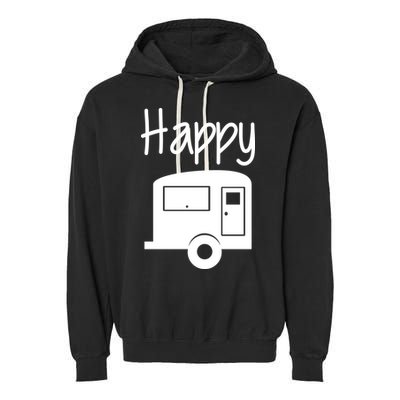 Happy Camper RV Camping Garment-Dyed Fleece Hoodie