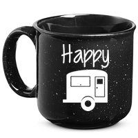 Happy Camper RV Camping 15oz Campfire Ceramic Mug