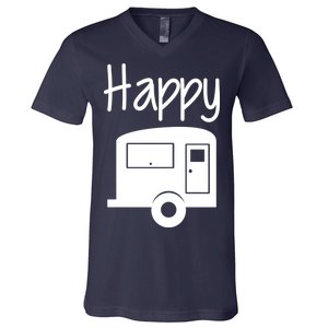 Happy Camper RV Camping V-Neck T-Shirt