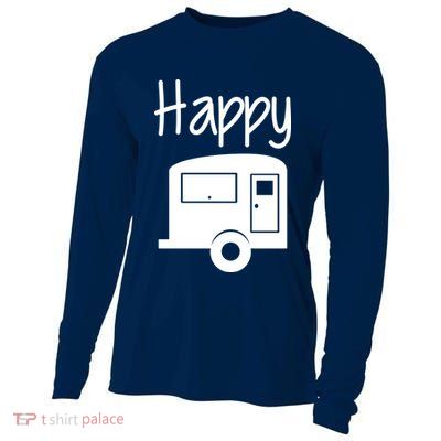 Happy Camper RV Camping Cooling Performance Long Sleeve Crew