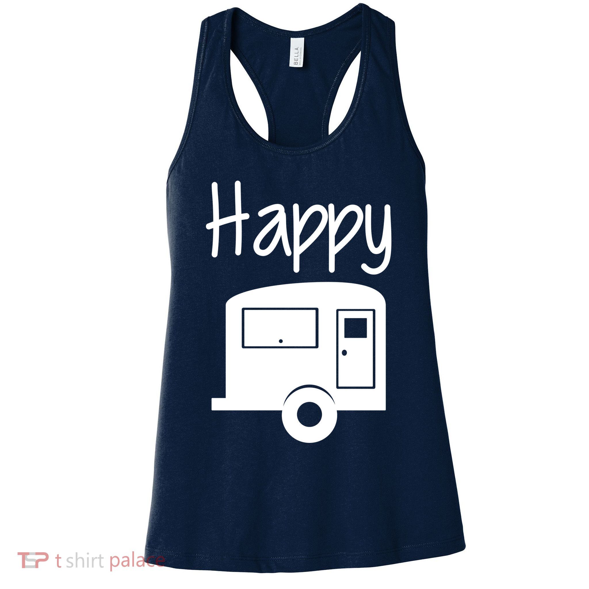 Happy Camper RV Camping Womens Tank Top