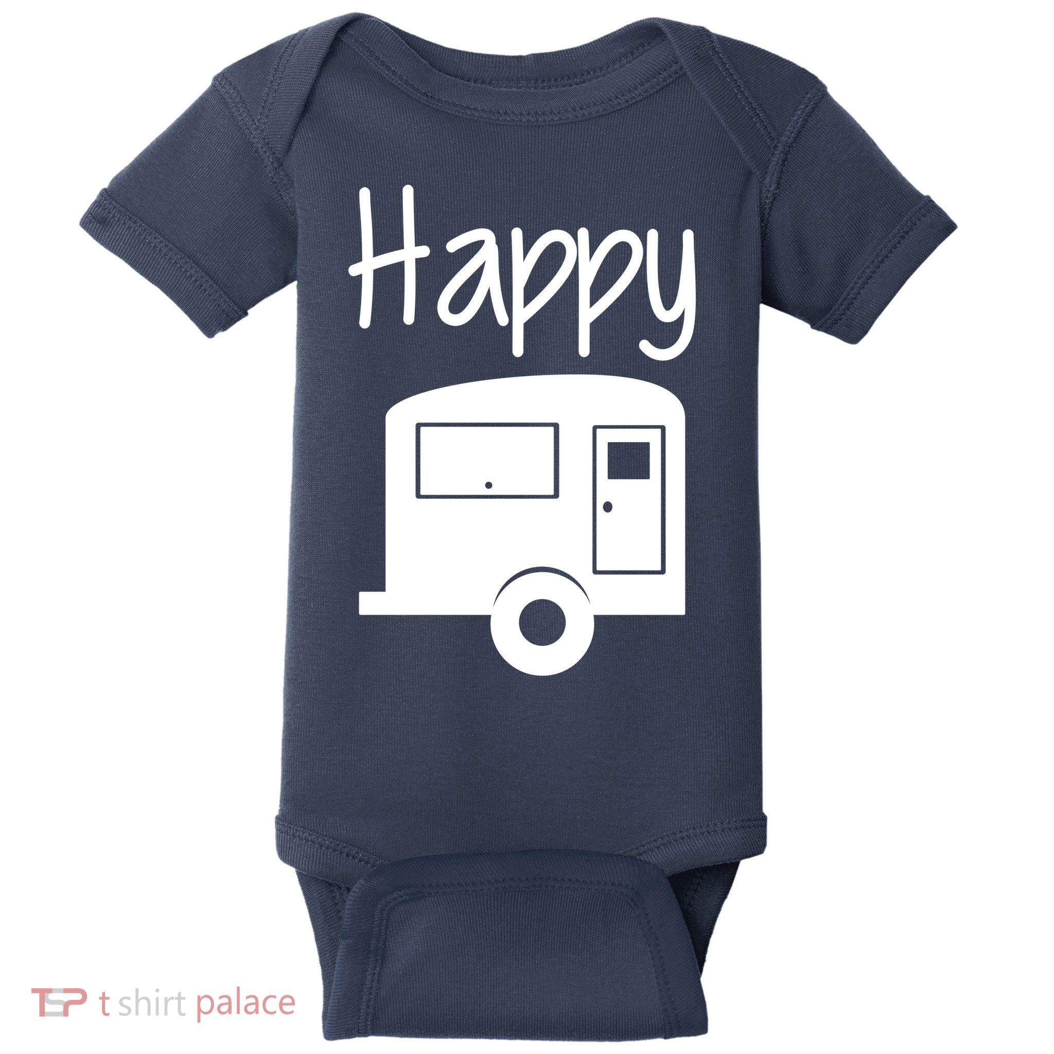 Happy Camper RV Camping Baby Bodysuit