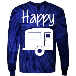 Happy Camper RV Camping Tie-Dye Long Sleeve Shirt