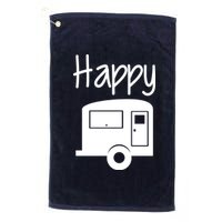 Happy Camper RV Camping Platinum Collection Golf Towel