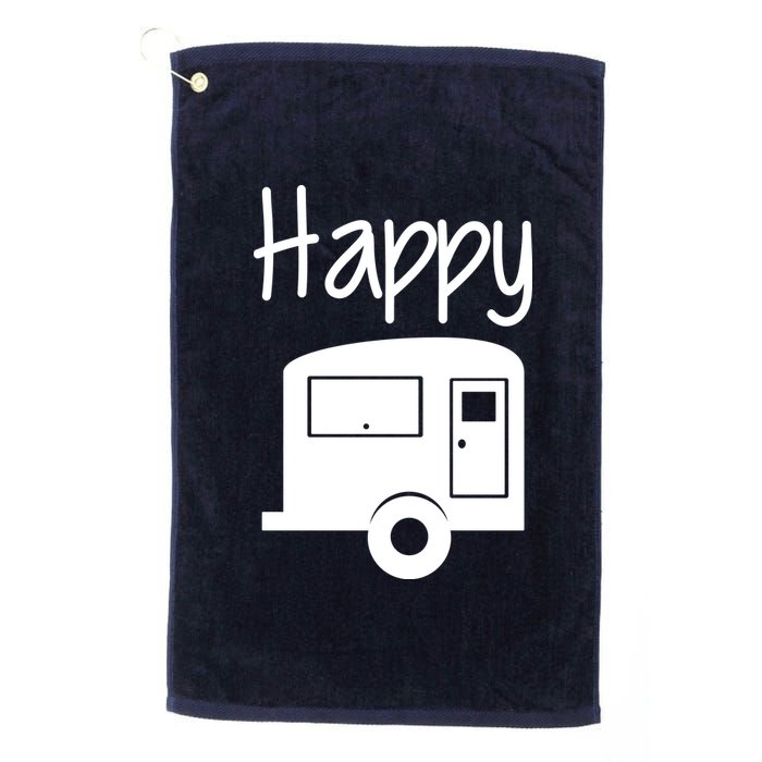 Happy Camper RV Camping Platinum Collection Golf Towel