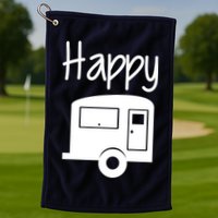 Happy Camper RV Camping Golf Towel