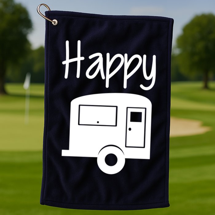 Happy Camper RV Camping Golf Towel