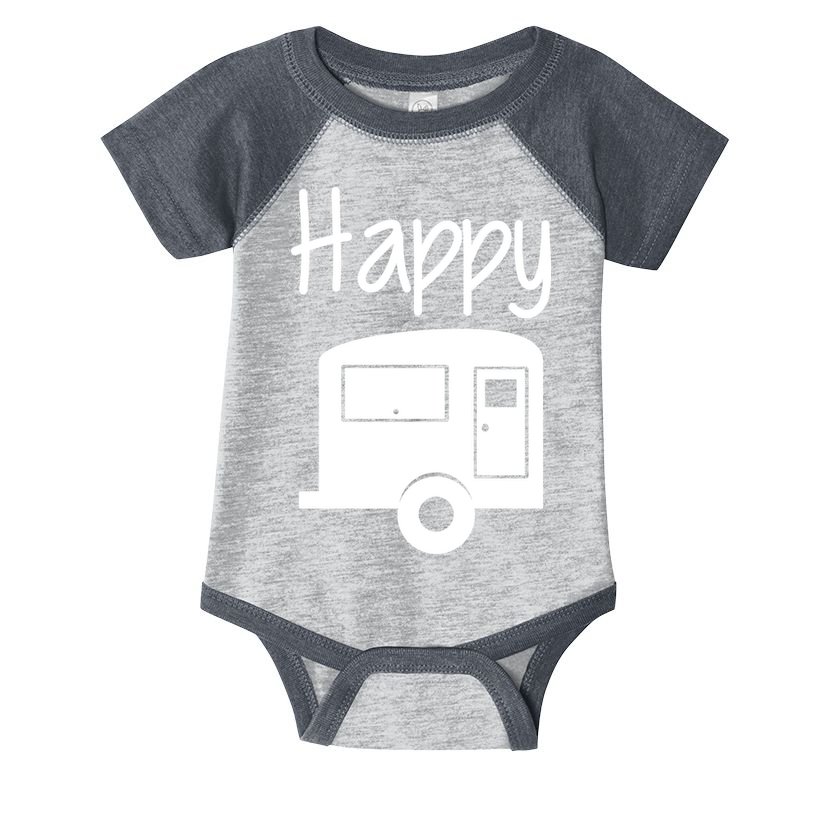 Happy Camper RV Camping Infant Baby Jersey Bodysuit