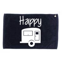 Happy Camper RV Camping Grommeted Golf Towel