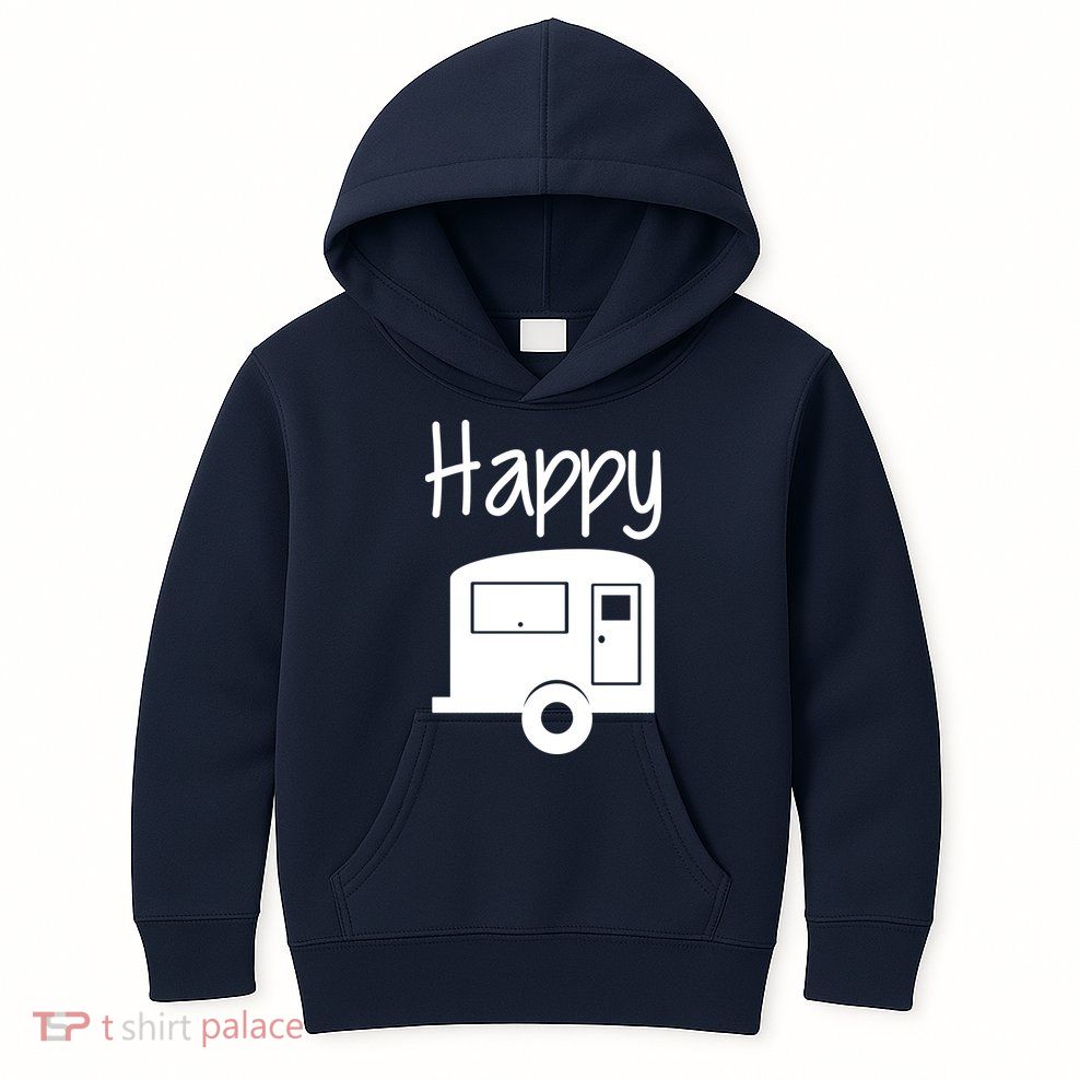 Happy Camper RV Camping Kids Hoodie