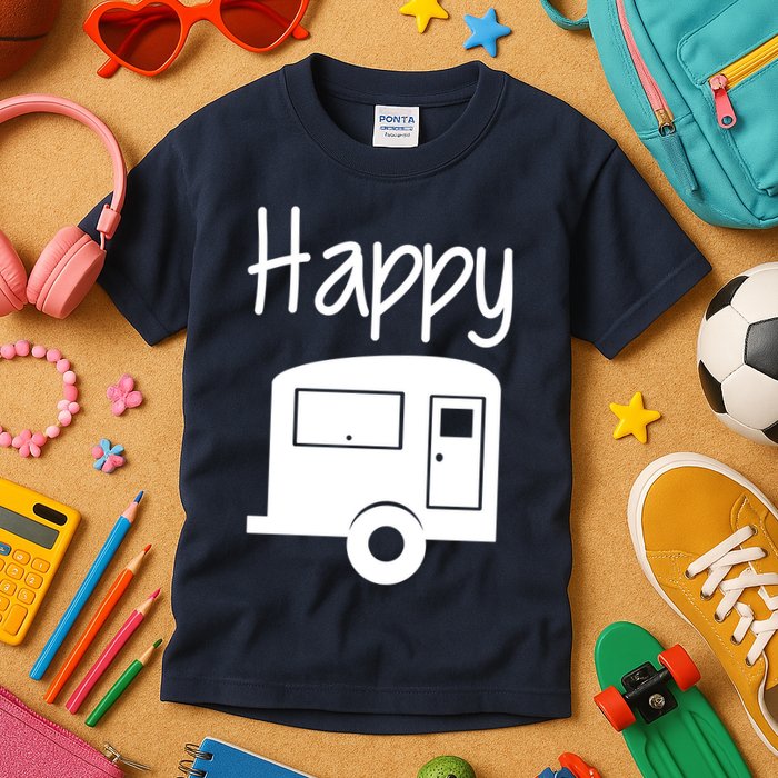 Happy Camper RV Camping Kids T-Shirt