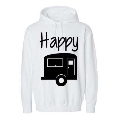 Happy Camper RV Camping Garment-Dyed Fleece Hoodie