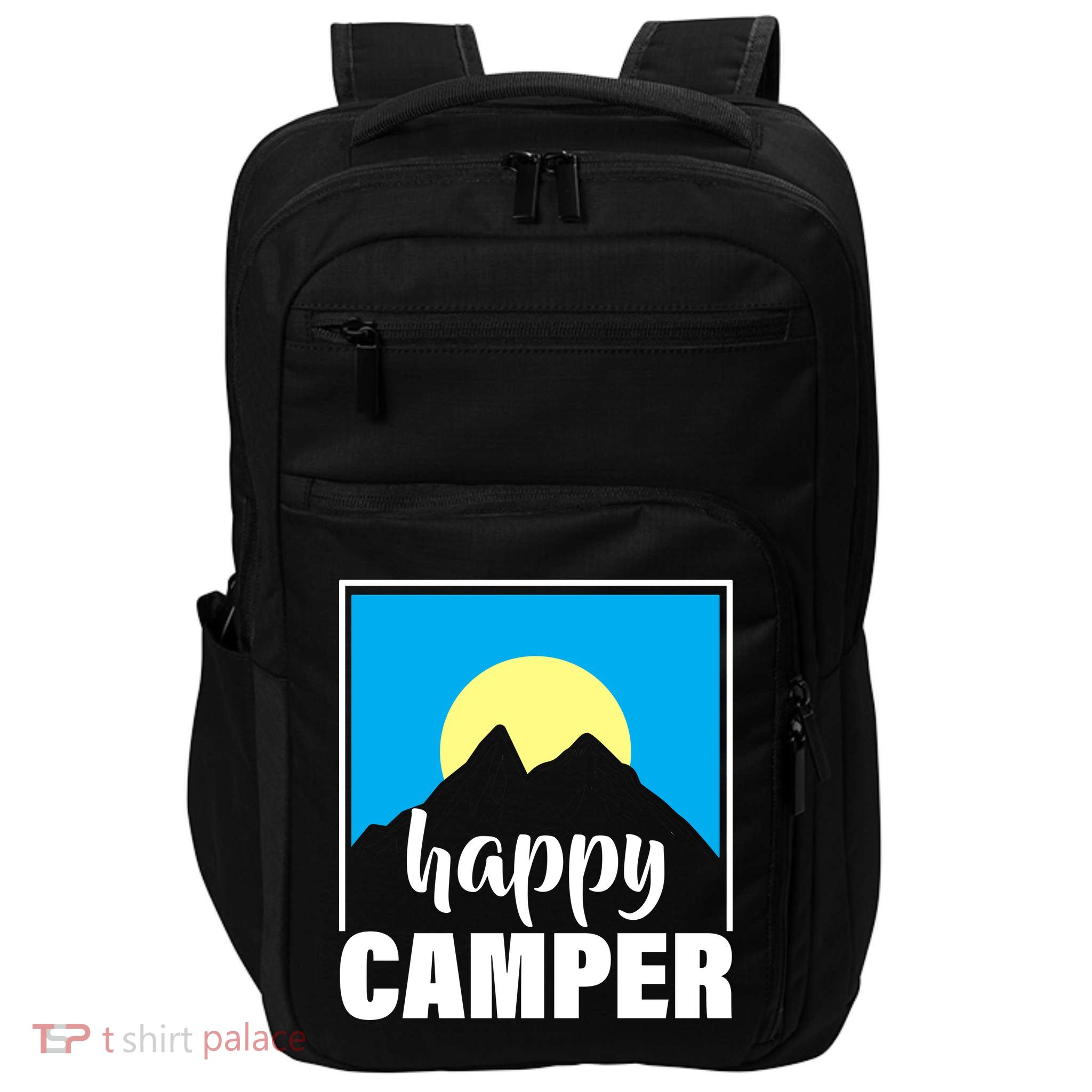 Happy Camper Sunrise Over Mountains Impact Tech Backpack