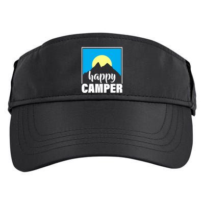 Happy Camper Sunrise Over Mountains Adult Drive Performance Visor