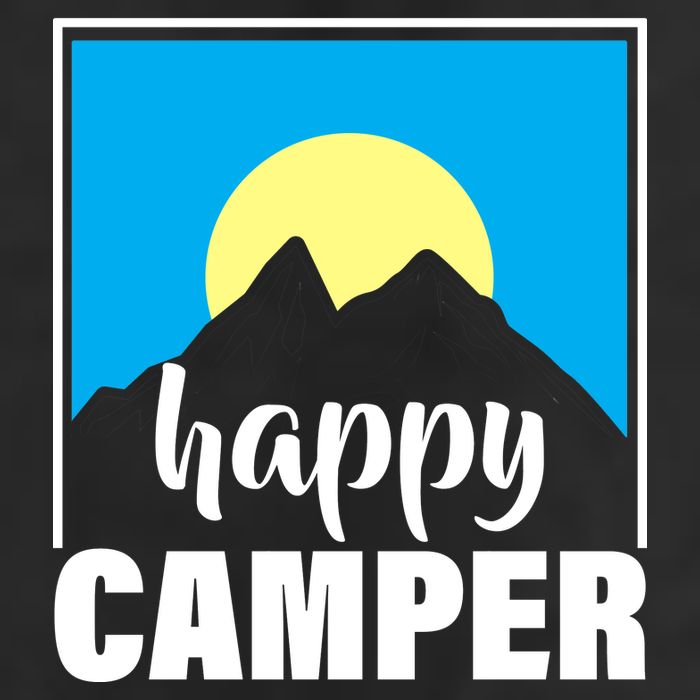 Happy Camper Sunrise Over Mountains Adult Drive Performance Visor