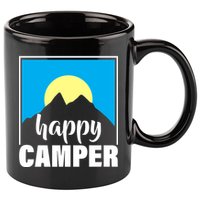 Happy Camper Sunrise Over Mountains 11oz C Handle Ceramic Mug