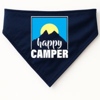 Happy Camper Sunrise Over Mountains USA-Made Doggie Bandana