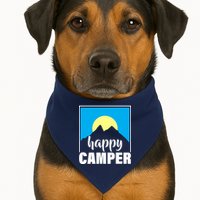 Happy Camper Sunrise Over Mountains USA-Made Doggie Bandana