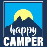 Happy Camper Sunrise Over Mountains USA-Made Doggie Bandana